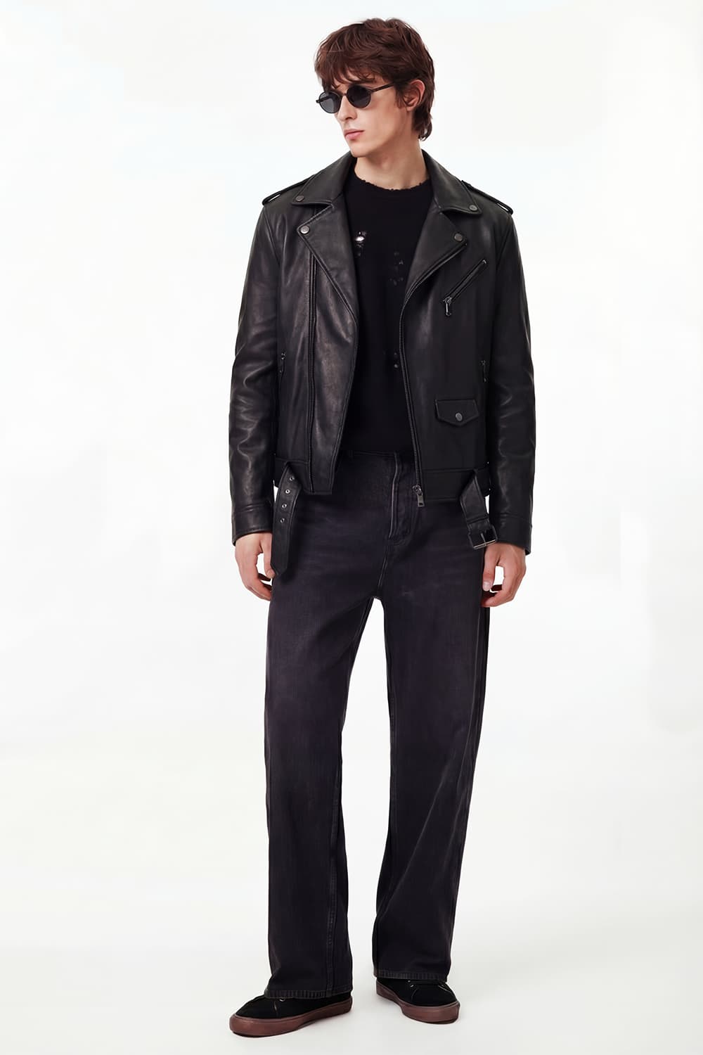 Chiodo Uomo giacca 100% vera pelle Made in Italy - Barone Firenze