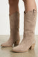 Dante Suede Cowboy Boots in Beige woman Barone firenze - 5