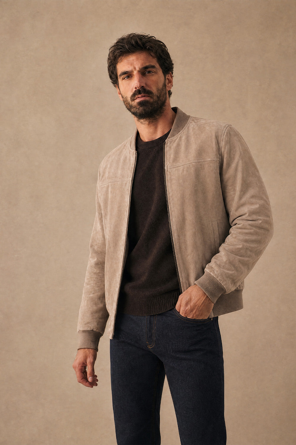 David Taupe Suede unisex Barone firenze - 7