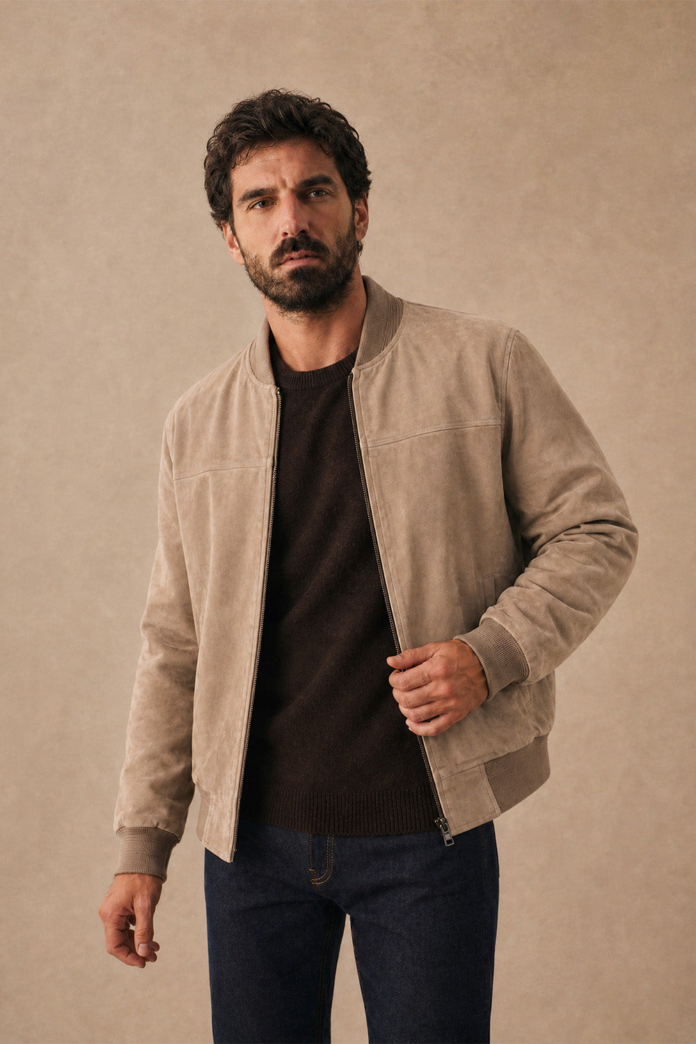 David Taupe Suede unisex Barone firenze - 3