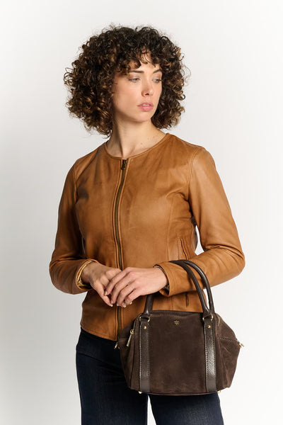 Divina Suede Dark Brown