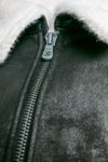 Elton Gold Colletto Shearling Style Nero Panna man Barone firenze - 2