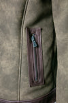 Elton Gold Colletto Shearling Style Verde man Barone firenze - 5