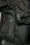 Elton Shearling Style Collar Dark Brown man Barone firenze - 7
