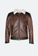 Elton Shearling Style Collar Dark Brown man Barone firenze - 2
