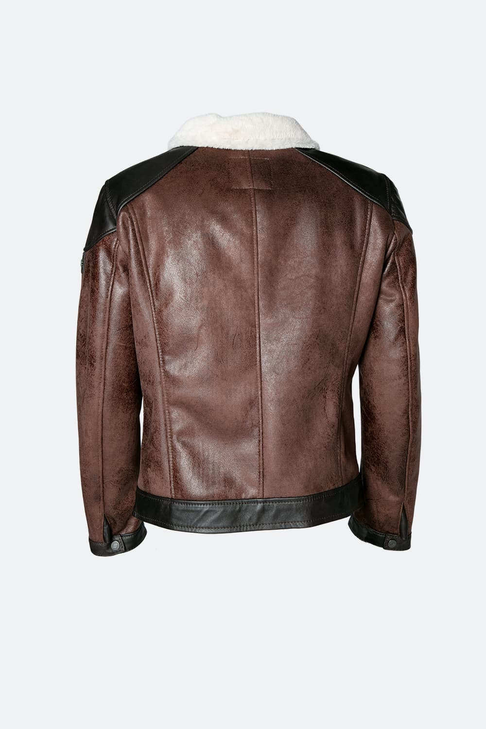 Elton Gold Colletto Shearling Style Testa di Moro giacca uomo Made in Italy - Barone Firenze