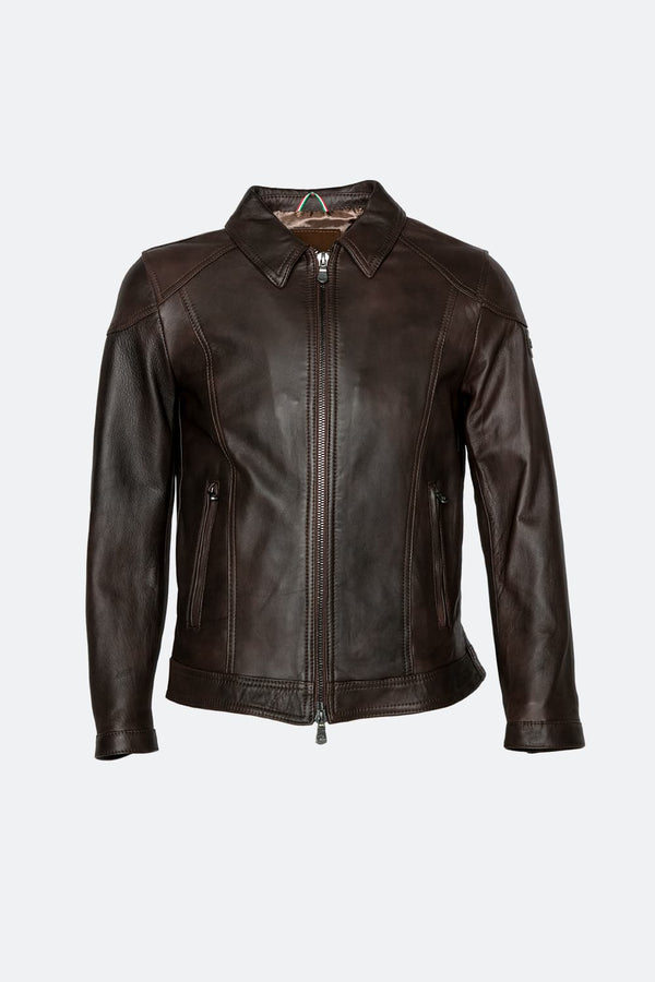 Elton Gold Collar Dark Brown uomo Barone firenze