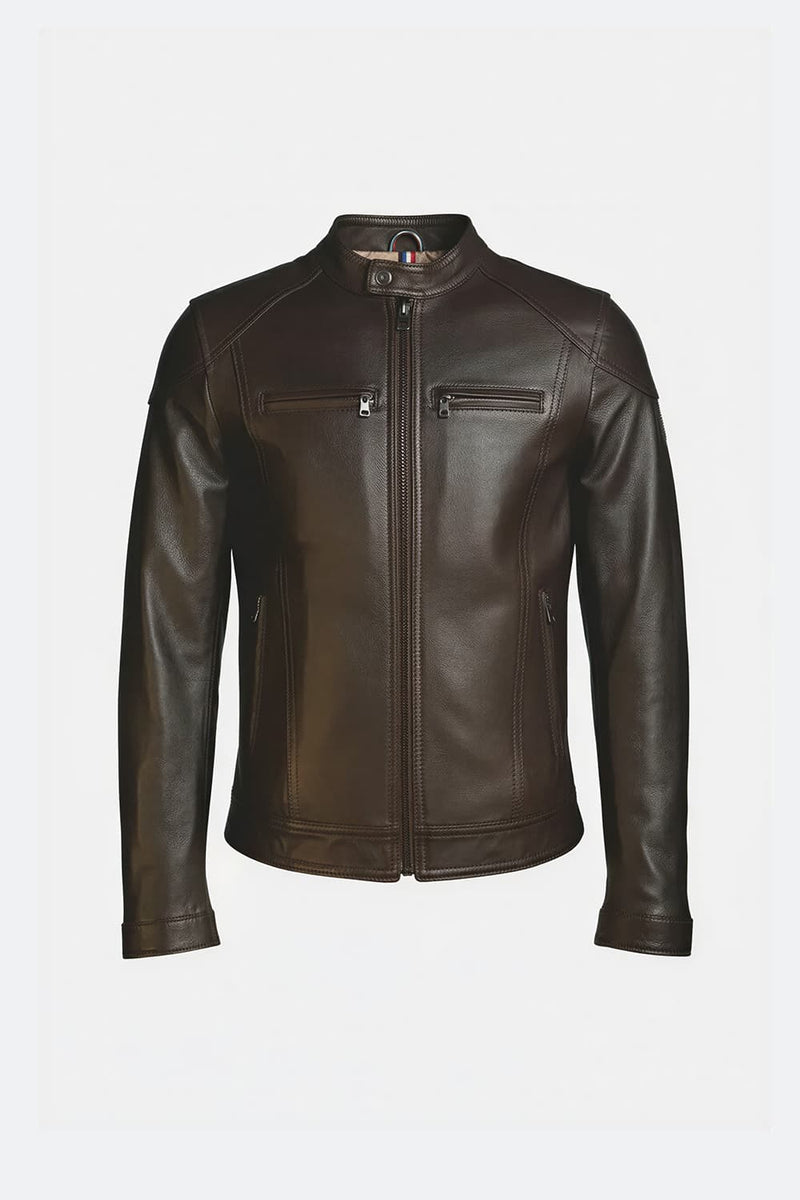 Elton Gold Nappa Dark Brown man Barone firenze - 7
