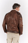 Elton Shearling Style Collar Dark Brown man Barone firenze - 9