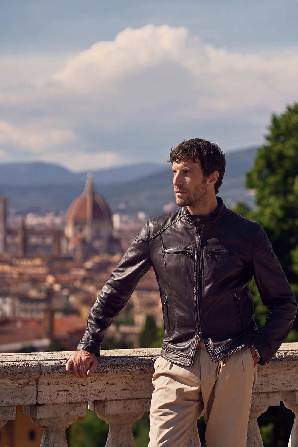 Elton Gold Nappa giacca uomo 100% vera pelle Made in Italy - Barone Firenze