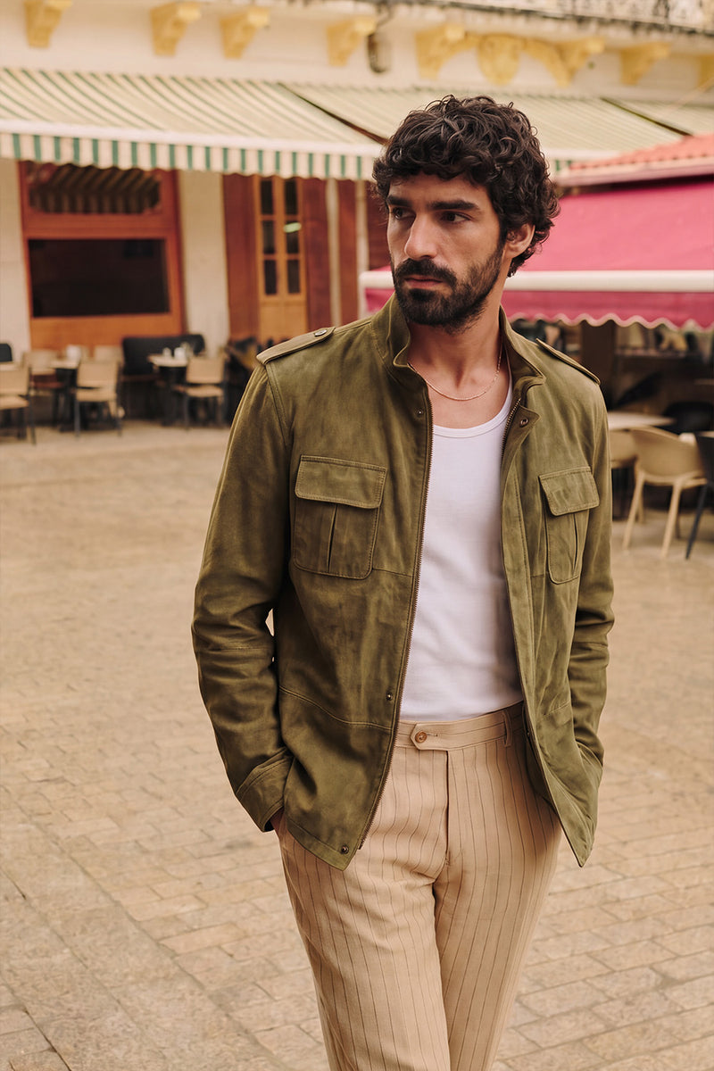 Francesco Sahariana Unlined Suede  Barone firenze - 5