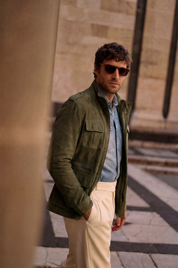 Francesco Oiled Saharan Dark Brown uomo Barone firenze