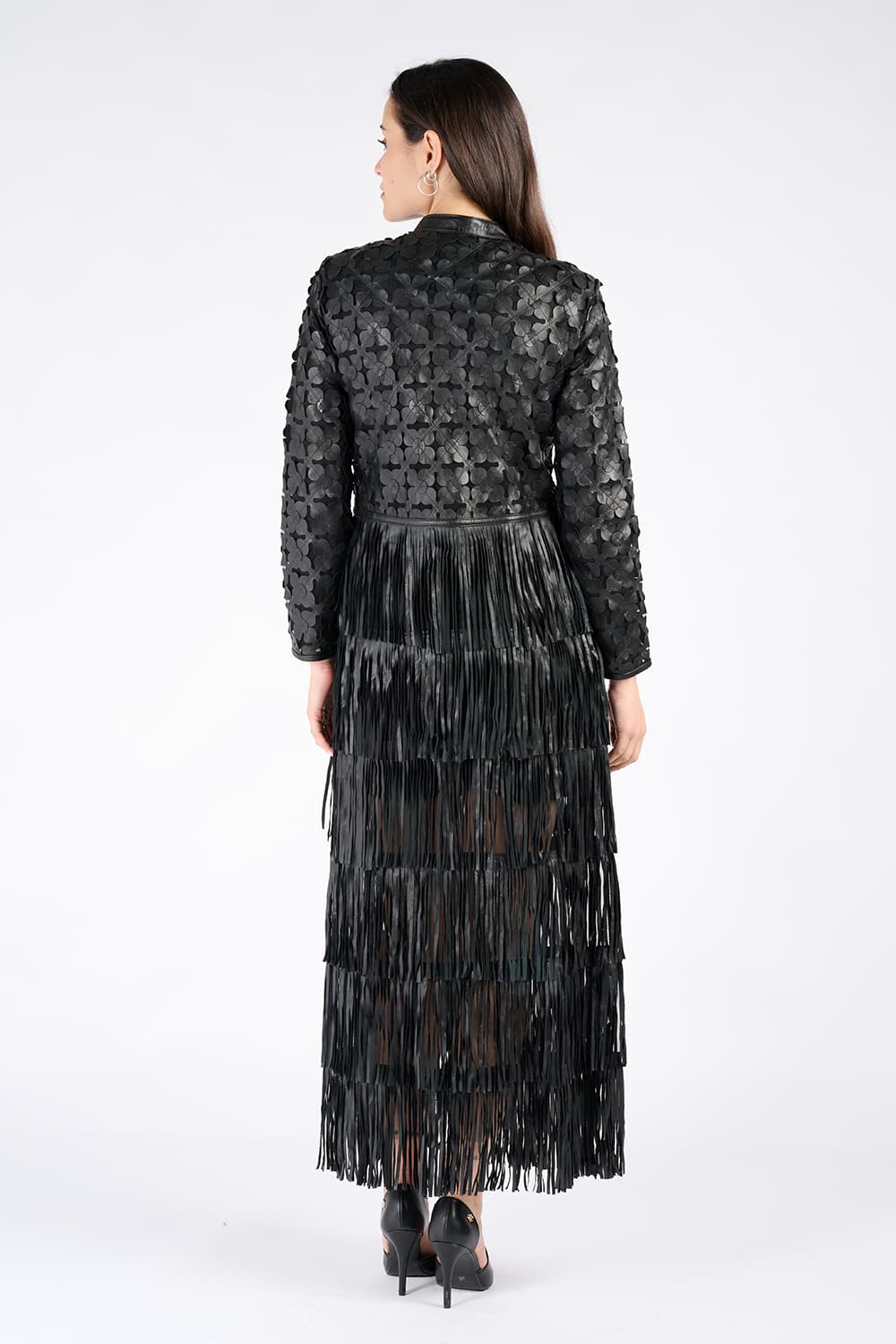 Long Leaves Jacket with Zip woman Barone firenze - 6