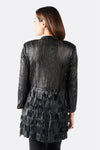 Fringe, Studs and Zip Jacket woman Barone firenze - 6