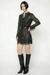 Fringe, Studs and Zip Jacket woman Barone firenze - 2