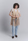 Embroidered Leather Vest Tan woman Barone firenze - 2
