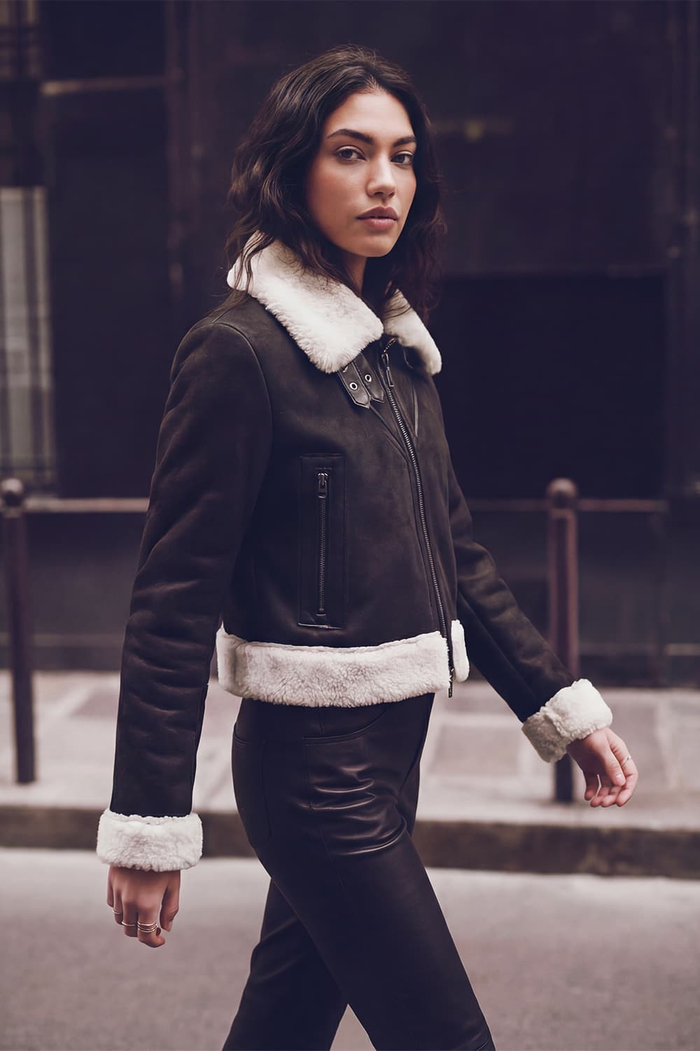 Ginevra Shearling Style Nero - Barone Firenze