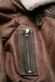 Ginevra Dark Brown Shearling Style woman Barone firenze - 5