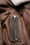 Ginevra Dark Brown Shearling Style woman Barone firenze - 5