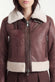 Ginevra Dark Brown Shearling Style woman Barone firenze - 6