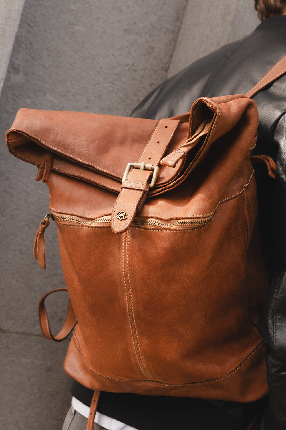 Grosseto Tan Backpack unisex Barone firenze - 2