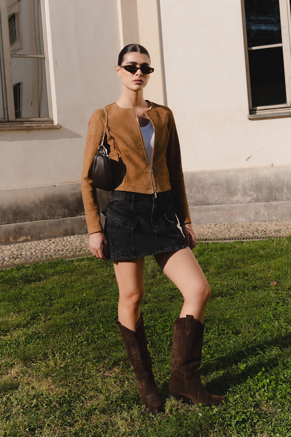 Ire Short Suede Unlined woman Barone firenze - 2