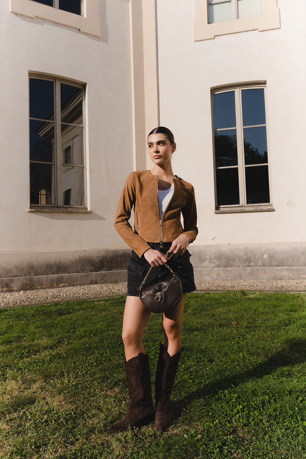 Ire Short Suede Unlined woman Barone firenze - 5