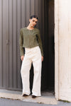 Short Green Suede Ire woman Barone firenze - 4