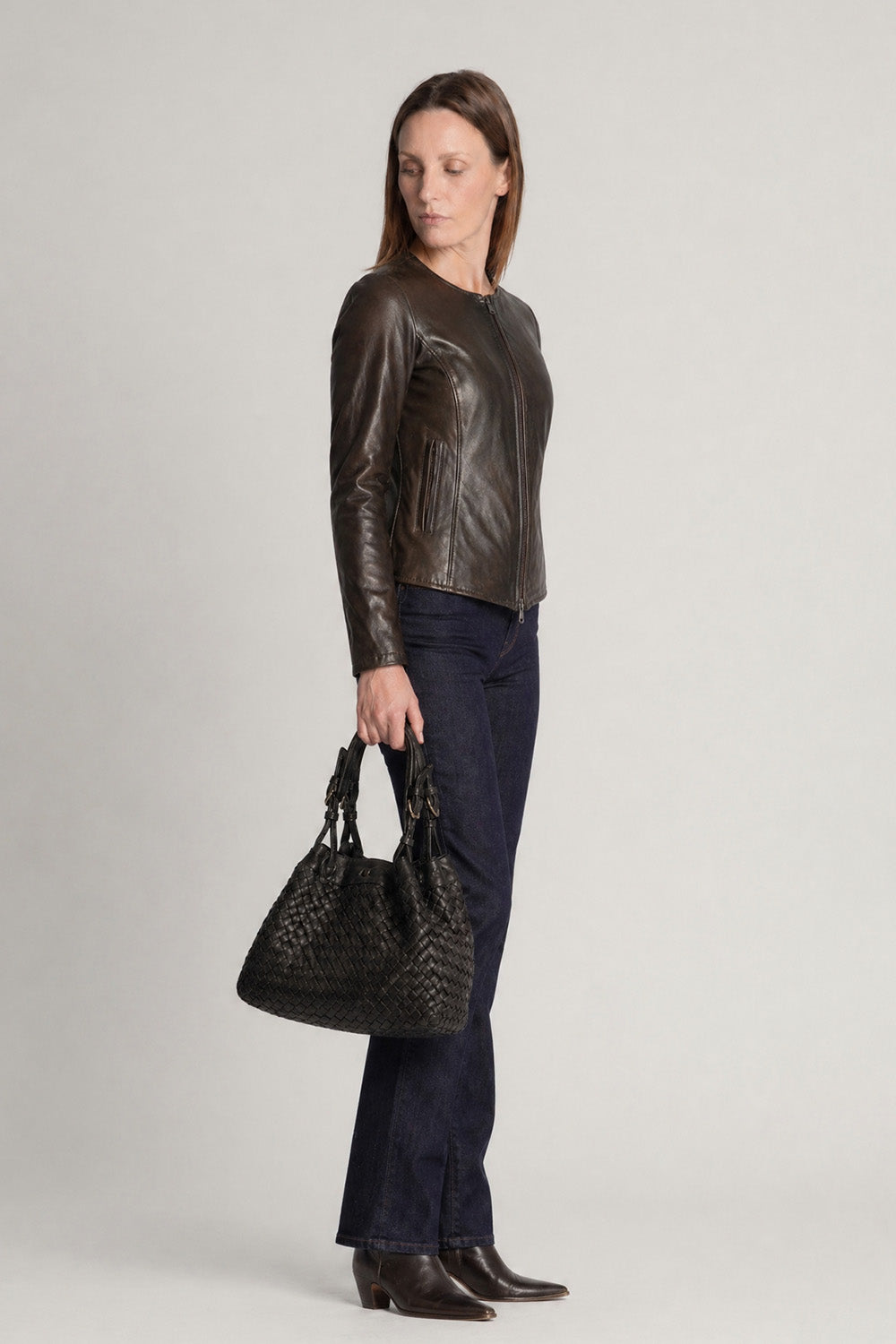 Irene Dark Brown Long woman Barone firenze - 7
