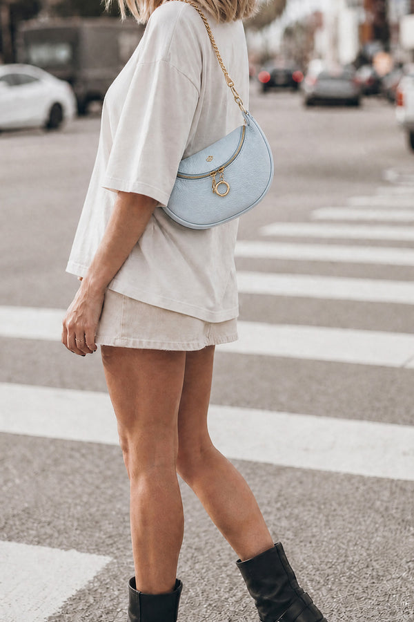 Bea Light Blue Fanny Pack woman Barone firenze