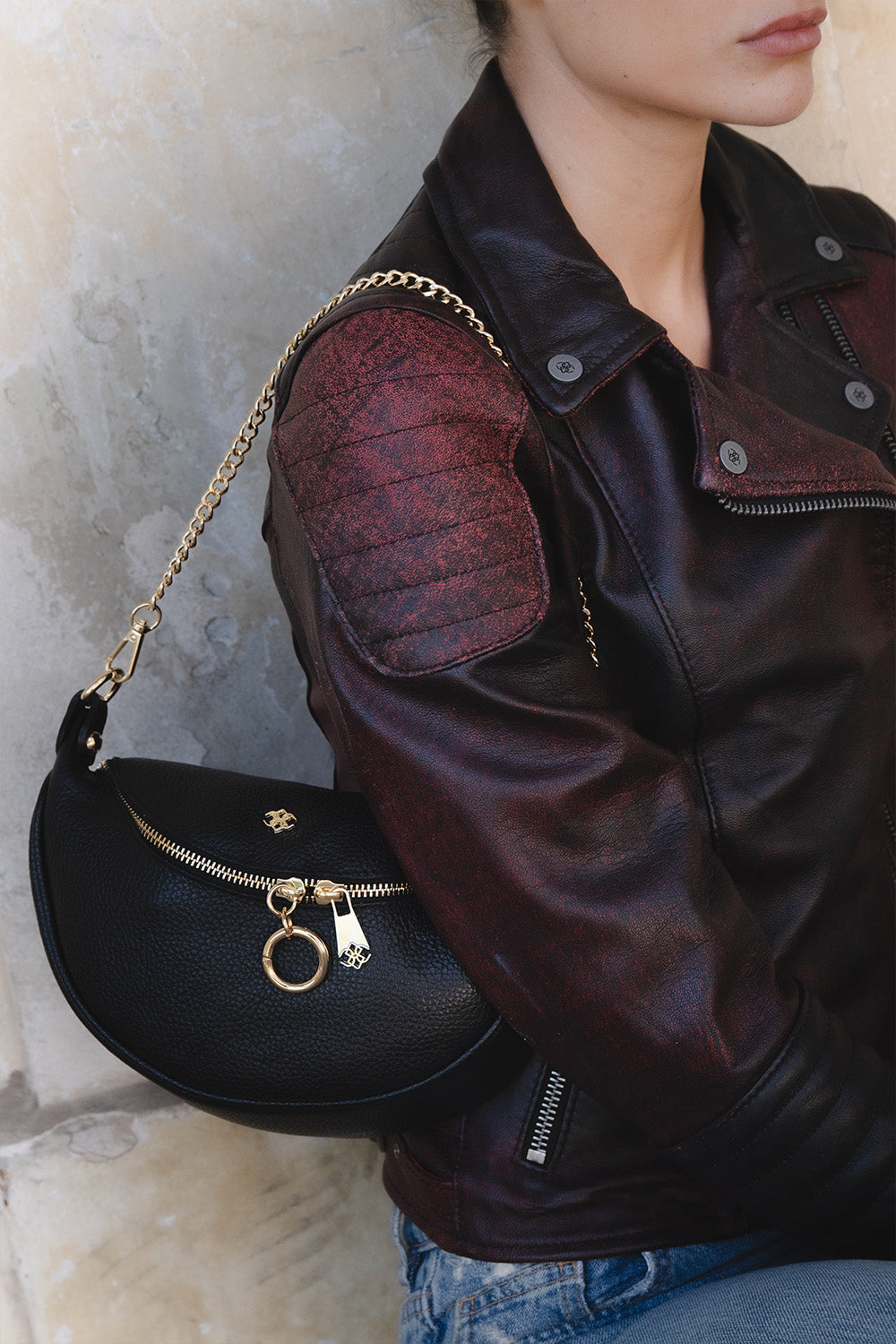 Bea Pouch Black woman Barone firenze - 4
