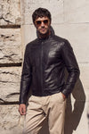 Massi Dark Brown Jacket  man Barone firenze - 11