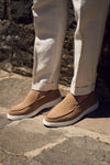 Men’s Suede Loafers man Barone firenze - 4