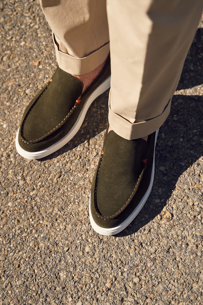 Men’s Suede Loafers man Barone firenze - 1
