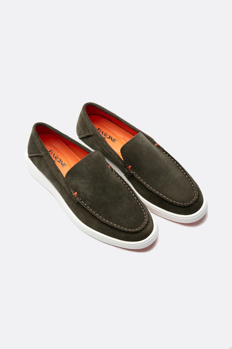 Men’s Suede Loafers man Barone firenze - 5