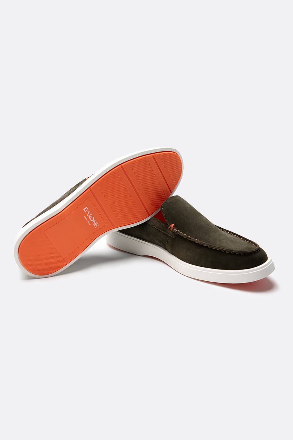 Men’s Suede Loafers man Barone firenze - 3