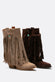 Nomade Suede Boots in Beige woman Barone firenze - 5