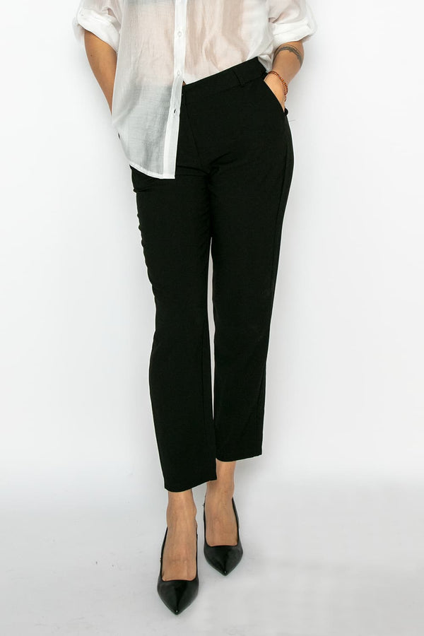 Classic trousers with button donna Barone firenze