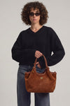 Pienza in Leather Tan Brown woman Barone firenze - 2