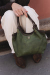 Pienza Vegetable-Tanned Green woman Barone firenze - 2