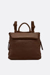 Pisa Dark Brown Backpack woman Barone firenze - 1