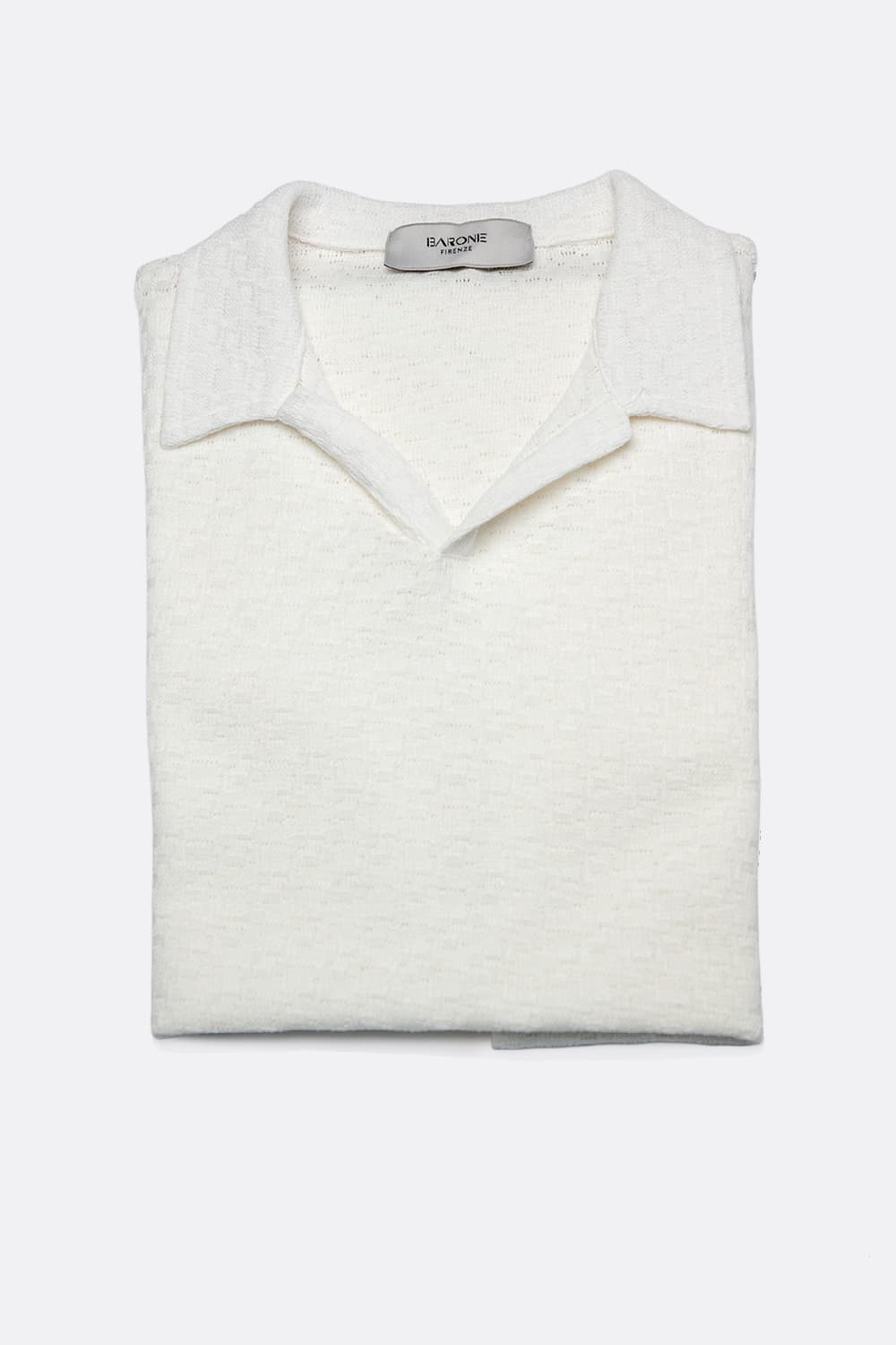 Men's White Polo Shirt man Barone firenze - 2