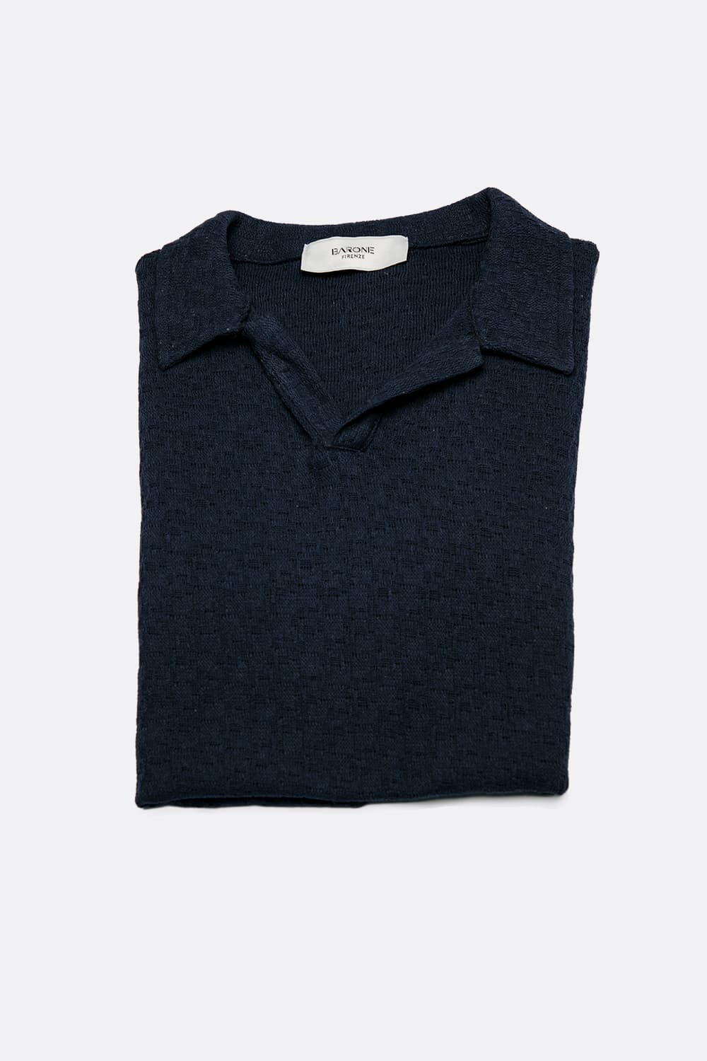 Men's Blue Polo Shirt man Barone firenze - 4