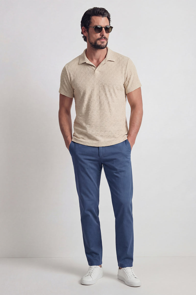 Men's Beige Polo Shirt man Barone firenze - 3