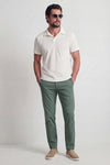 Men's White Polo Shirt man Barone firenze - 3