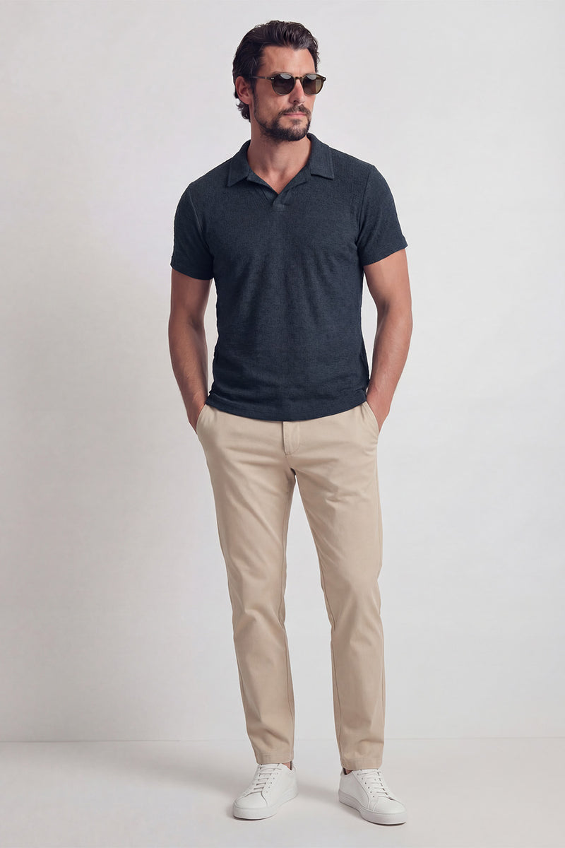 Men's Blue Polo Shirt man Barone firenze - 3