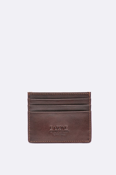Pocket Card Holder Dark Brown