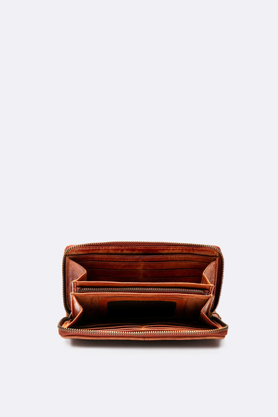 Woven Wallet Large Tan