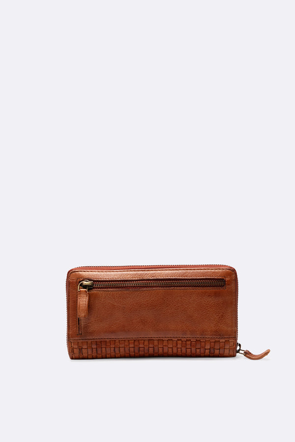 Portafoglio Intreccio Large Cuoio unisex Barone firenze