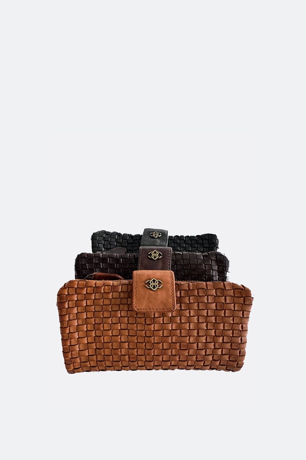 Intreccio Medium Button Wallet donna Barone firenze - 5